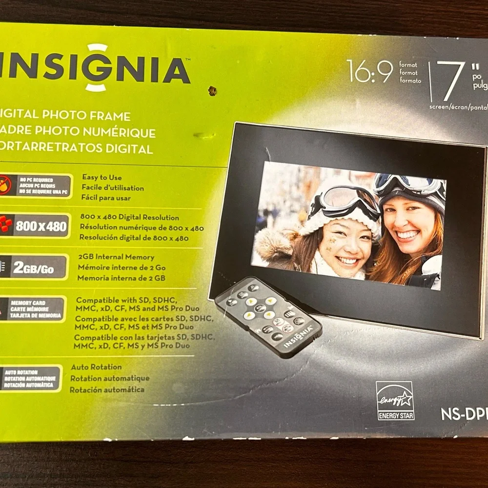 Insignia Black Digital Photo Frame